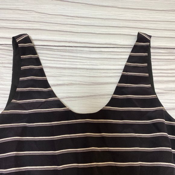 Joie Black White Striped Chariot Dress Silk - Picture 6 of 16